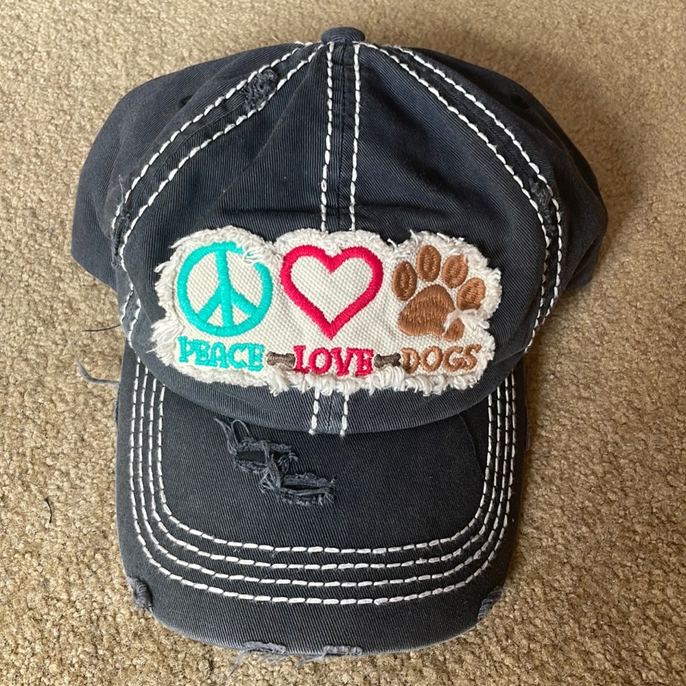 KBETHOS Vintage “Peace, Love, Dogs” Hat